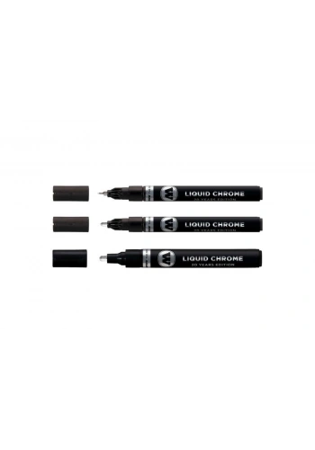Molotow Liquid Chrome Ayna Efektli Krom Marker Kalem Seti 3lü 1-2-4 mm.