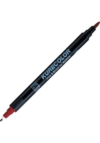 Zig Kurecolor Fine & Brush for MANGA Marker Çizim Kalemi 268 Deep Red