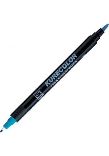 Zig Kurecolor Fine & Brush for MANGA Marker Çizim Kalemi 304 Cobalt Blue