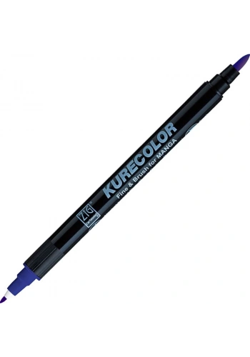 Zig Kurecolor Fine & Brush for MANGA Marker Çizim Kalemi 317 Blue