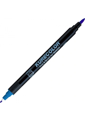 Zig Kurecolor Fine & Brush for MANGA Marker Çizim Kalemi 364 Cornflour Blue