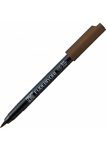 Zig Fudebiyori Brush Pen Fırça Uçlu Kalem 62 DARK BROWN