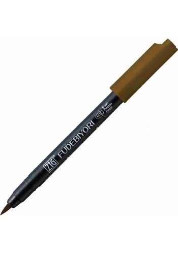 Zig Fudebiyori Brush Pen Fırça Uçlu Kalem 65 MID BROWN