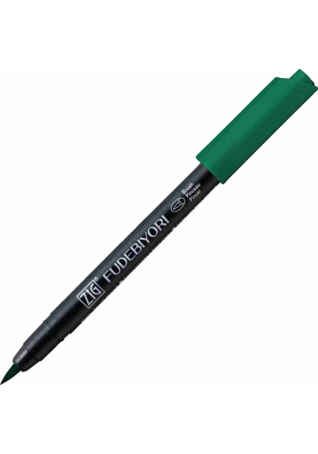Zig Fudebiyori Brush Pen Fırça Uçlu Kalem 400 MARINE GREEN