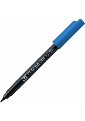 Zig Fudebiyori Brush Pen Fırça Uçlu Kalem 34 DULL BLUE