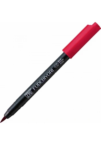 Zig Fudebiyori Brush Pen Fırça Uçlu Kalem 24 WINE RED