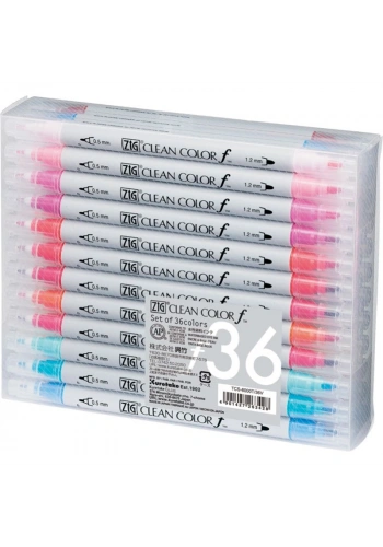 Zig Clean Color f Çift Uçlu Kalem Seti 36 Renk