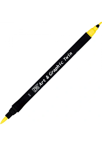 Zig Art & Graphic Twin Marker Çizim Kalemi 10 Light Yellow