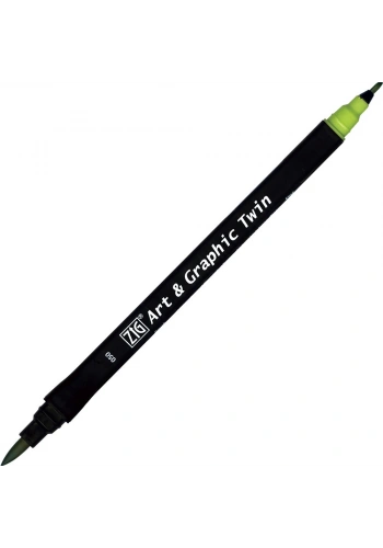 Zig Art & Graphic Twin Marker Çizim Kalemi 50 Willow Green