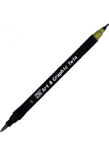 Zig Art & Graphic Twin Marker Çizim Kalemi 57 Olive Green