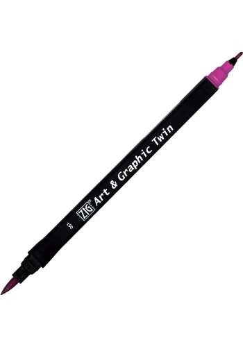 Zig Art & Graphic Twin Marker Çizim Kalemi 61 Dark Mauve