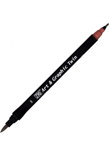 Zig Art & Graphic Twin Marker Çizim Kalemi 260 Tuscan Red