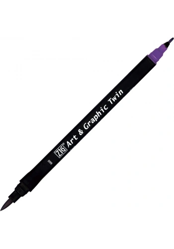 Zig Art & Graphic Twin Marker Çizim Kalemi 660 Deep Violet