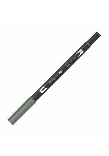 Tombow Dual Brush Pen Grafik Çizim Kalemi 228 Gray Green