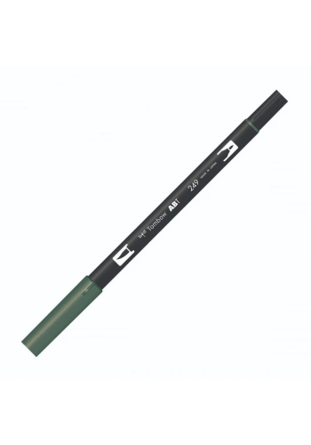Tombow Dual Brush Pen Grafik Çizim Kalemi 249 Hunter Green