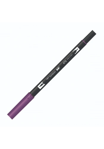 Tombow Dual Brush Pen Grafik Çizim Kalemi 676 Royal Purple