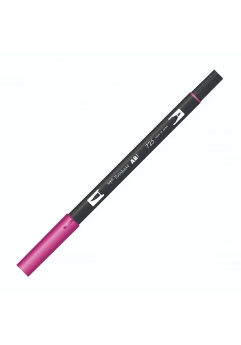 Tombow Dual Brush Pen Grafik Çizim Kalemi 725 Rhodamine Red