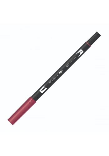 Tombow Dual Brush Pen Grafik Çizim Kalemi 847 Crimson