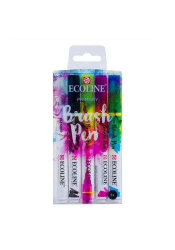 Talens Ecoline Brush Pen Fırça Uçlu Kalem Seti 5 Renk PRIMARY COLOURS
