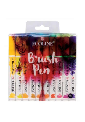 Talens Ecoline Brush Pen Fırça Uçlu Kalem Seti 20 Renk