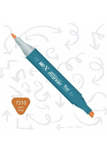 Rich Art-X Sketch Marker Duo Çift Uçlu Marker Kalem 7510 Storm Beige
