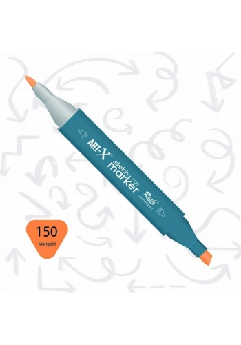 Rich Art-X Sketch Marker Duo Çift Uçlu Marker Kalem 150 Marigold