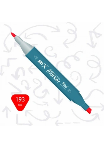 Rich Art-X Sketch Marker Duo Çift Uçlu Marker Kalem 193 Red