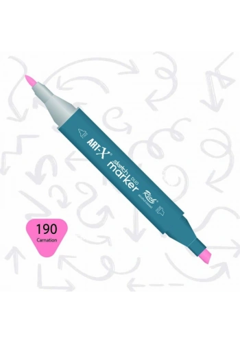 Rich Art-X Sketch Marker Duo Çift Uçlu Marker Kalem 190 Carnation