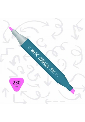 Rich Art-X Sketch Marker Duo Çift Uçlu Marker Kalem 230 Pink