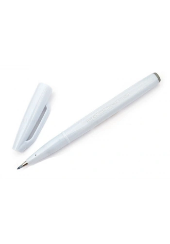 Pentel Fude Touch Brush Sign Pen Fırça Uçlu Kalem LIGHT GRAY