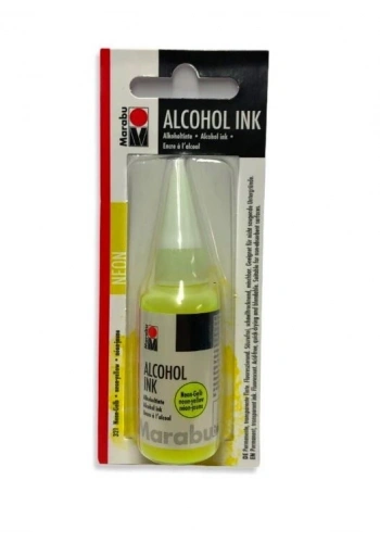 Marabu Alcohol Ink Alkol Bazlı Mürekkep 20 ml. Neon Yellow