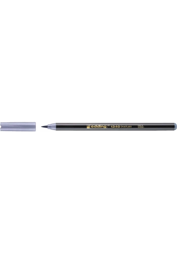Edding 1340 Brushpen Fırça Uçlu Kalem GÜMÜŞ GRİ