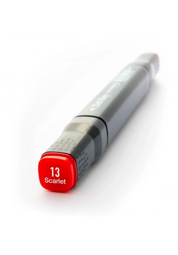 Del Rey Çift Uçlu Çizim Marker Kalemi 13 Scarlet