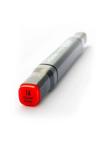 Del Rey Çift Uçlu Çizim Marker Kalemi 16 Coral Pink