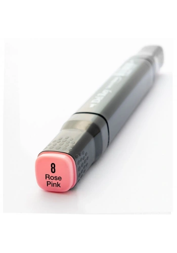 Del Rey Çift Uçlu Çizim Marker Kalemi 8 Rose Pink