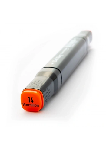 Del Rey Çift Uçlu Çizim Marker Kalemi 14 Vermilion