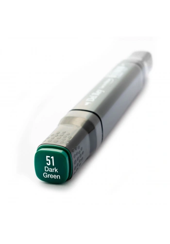 Del Rey Çift Uçlu Çizim Marker Kalemi 51 Dark Green