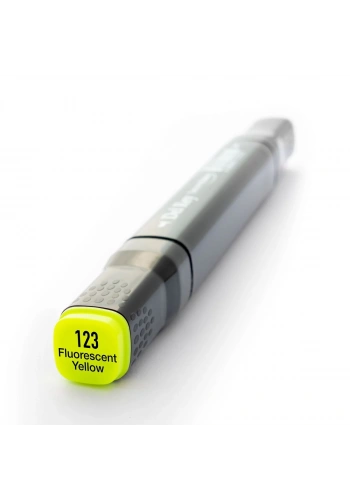 Del Rey Çift Uçlu Çizim Marker Kalemi 123 Fluorescent Yellow