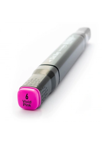 Del Rey Çift Uçlu Çizim Marker Kalemi 6 Vivid Pink