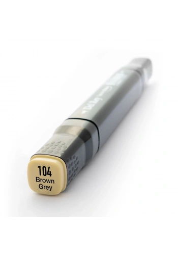 Del Rey Çift Uçlu Çizim Marker Kalemi 104 Brown Gray