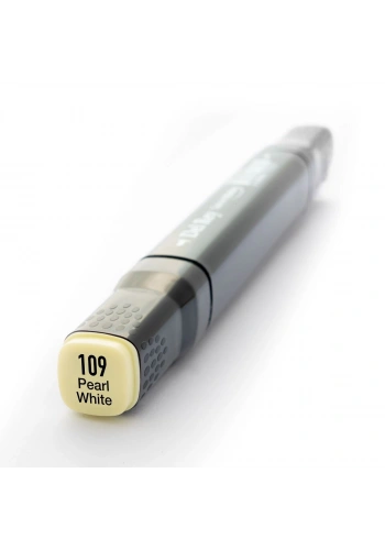 Del Rey Çift Uçlu Çizim Marker Kalemi 109 Pearl White