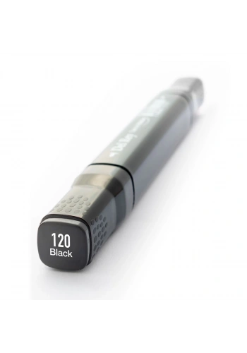 Del Rey Çift Uçlu Çizim Marker Kalemi 120 Black