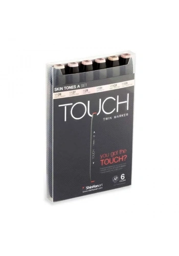 Touch Twin Marker Seti 6 Renk TEN RENKLERİ A