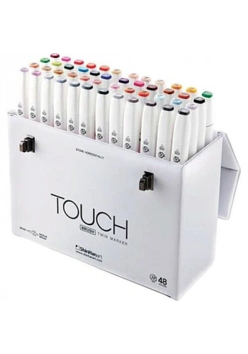 Touch Twin Brush Marker Fırça Uçlu Marker Seti 48 Renk