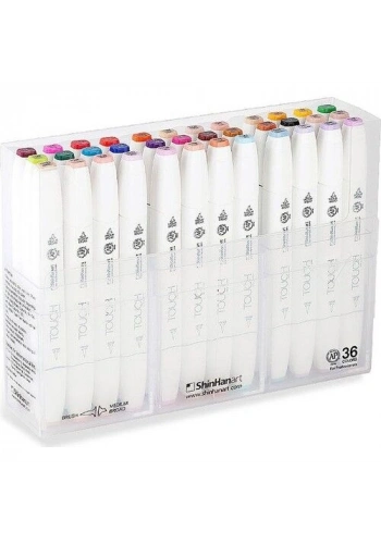 Touch Twin Brush Marker Fırça Uçlu Marker Seti 36 Renk