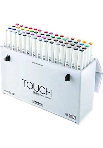 Touch Twin Brush Marker Fırça Uçlu Marker Seti 60 Renk SET B