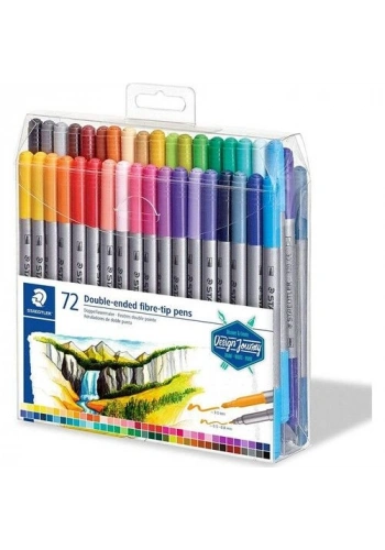 Staedtler Çift Uçlu Keçeli Kalem Seti 72 RENK (0.5 mm - 3 mm)