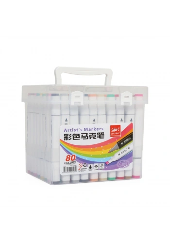 Hobi Market Art Çift Uçlu Marker Kalem Seti 80 Renk