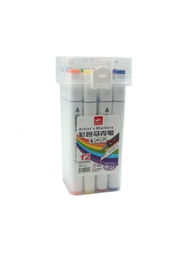 Hobi Market Art Çift Uçlu Marker Kalem Seti 12 Renk