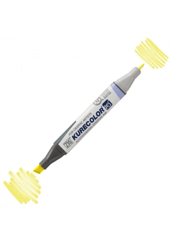 Zig Kurecolor Twin S Grafik Çizim Marker Kalemi 102 Lemon Yellow